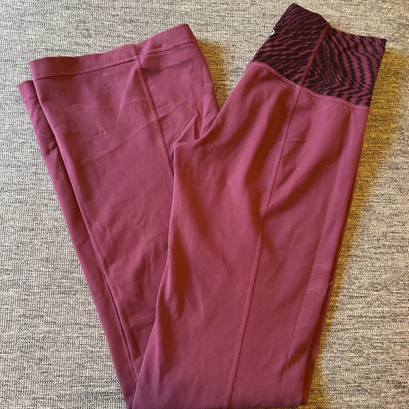 lululemon athletica Pants - Lululemon groove pant 111 (regular) in red grape color